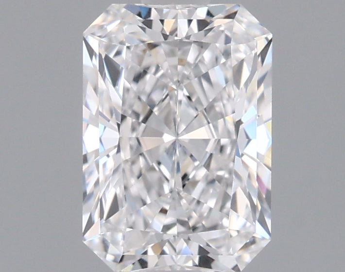 0.94 Carat Radiant Shaped, Ideal Cut, D Color, VVS2 Clarity, IGI Certified Lab Grown Diamond