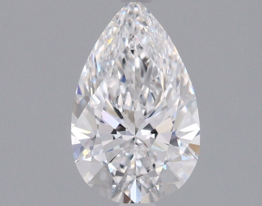 0.97 Carat Pear Shaped, Ideal Cut, D Color, VS1 Clarity, IGI Certified Lab Grown Diamond