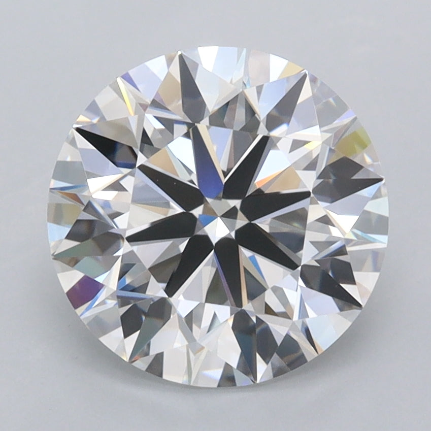 2.81 Carat Round Shaped, Ideal Cut, D Color, FL Clarity, IGI Certified Lab Grown Diamond