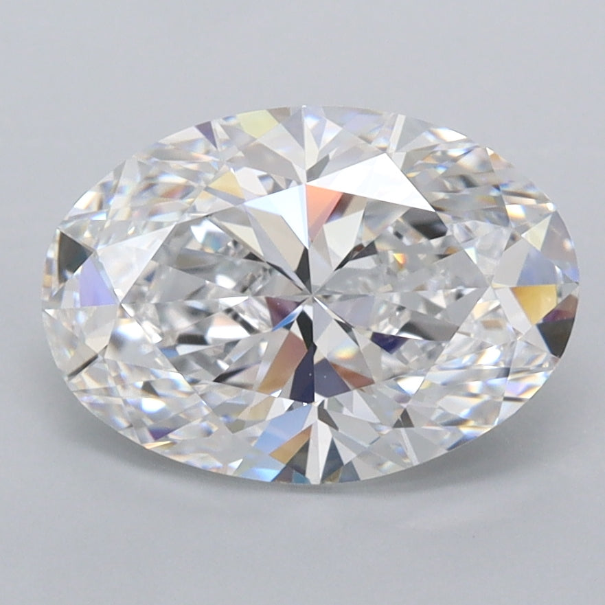 2.36 Carat Oval Shaped, Ideal Cut, D Color, FL Clarity, IGI Certified Lab Grown Diamond