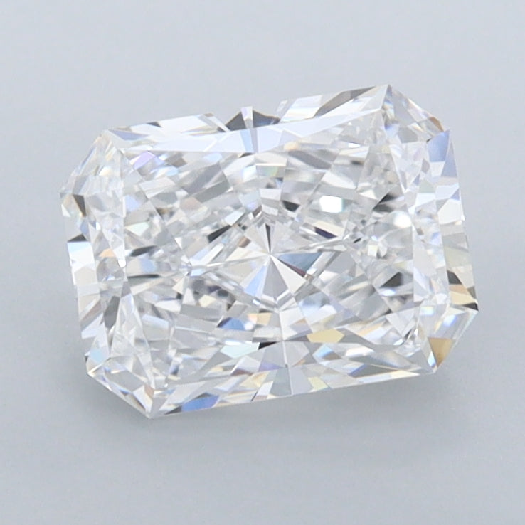 1.43 Carat Radiant Shaped, Ideal Cut, D Color, FL Clarity, IGI Certified Lab Grown Diamond