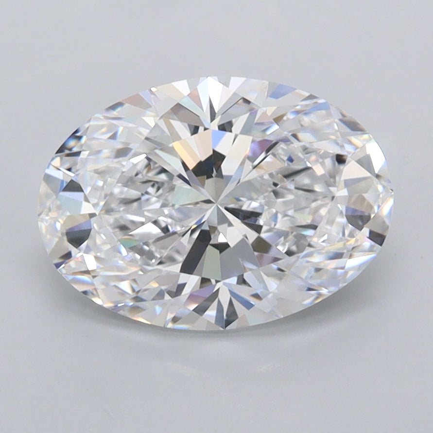 2.02 Carat Oval Shaped, Ideal Cut, D Color, FL Clarity, IGI Certified Lab Grown Diamond