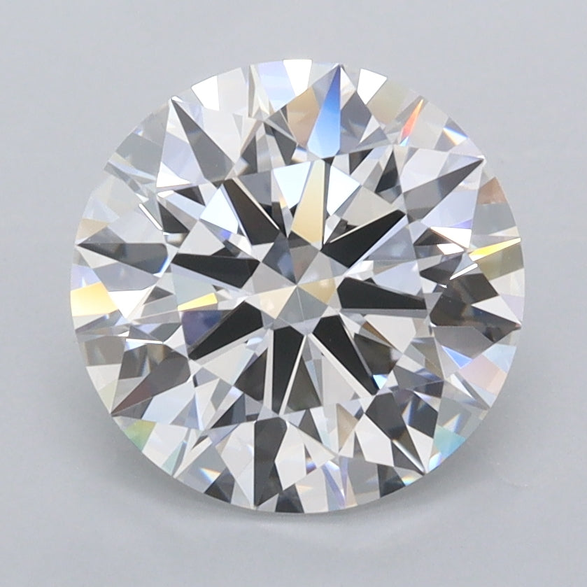 2.50 Carat Round Shaped, Ideal Cut, D Color, FL Clarity, IGI Certified Lab Grown Diamond