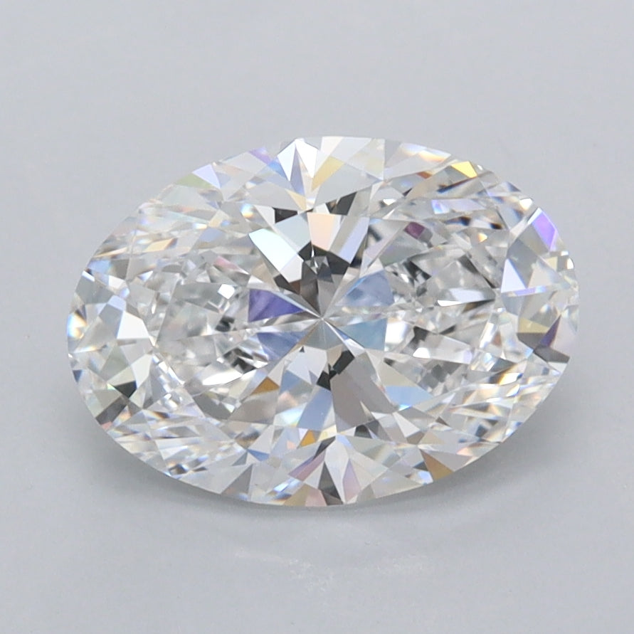 1.95 Carat Oval Shaped, Ideal Cut, D Color, FL Clarity, IGI Certified Lab Grown Diamond