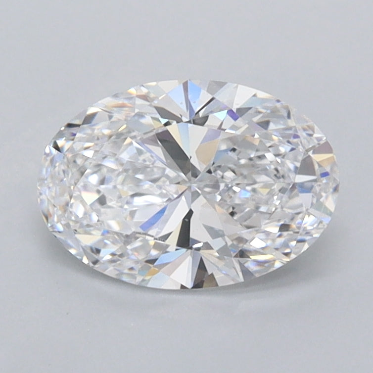 1.05 Carat Oval Shaped, Ideal Cut, D Color, FL Clarity, IGI Certified Lab Grown Diamond