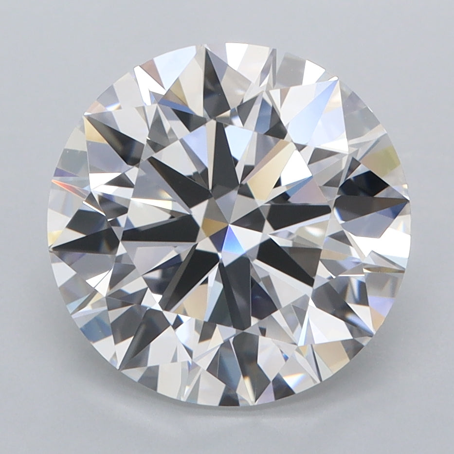3.84 Carat Round Shaped, Ideal Cut, D Color, FL Clarity, IGI Certified Lab Grown Diamond