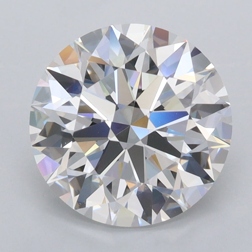 2.63 Carat Round Shaped, Ideal Cut, D Color, FL Clarity, IGI Certified Lab Grown Diamond