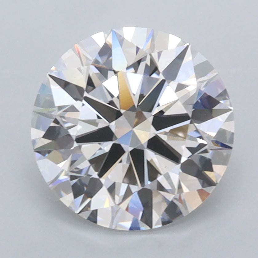 2.65 Carat Round Shaped, Ideal Cut, D Color, FL Clarity, IGI Certified Lab Grown Diamond