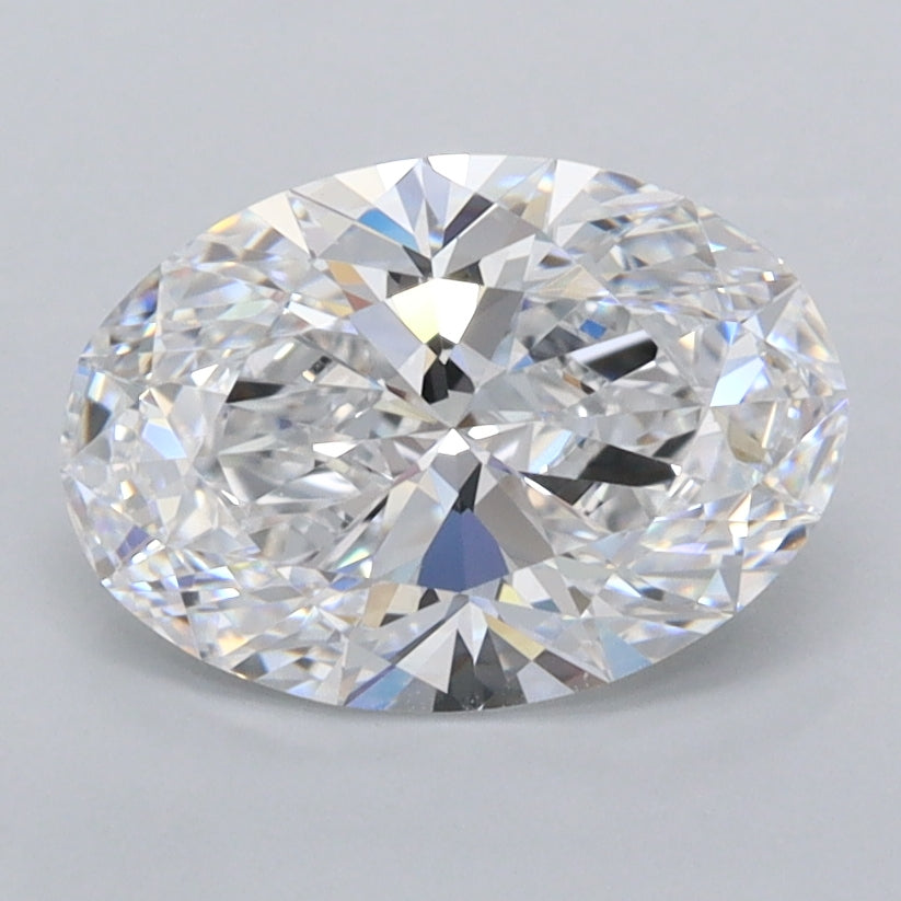 1.78 Carat Oval Shaped, Ideal Cut, D Color, FL Clarity, IGI Certified Lab Grown Diamond