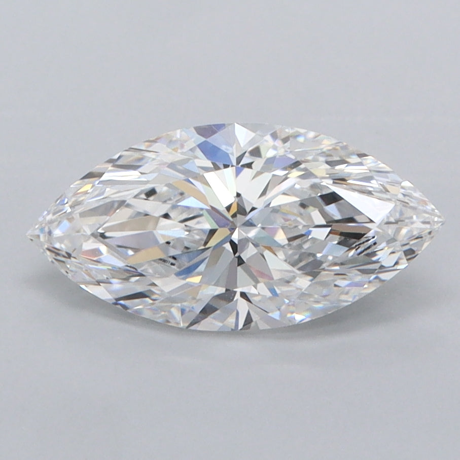 1.29 Carat Marquise Shaped, Ideal Cut, D Color, FL Clarity, IGI Certified Lab Grown Diamond