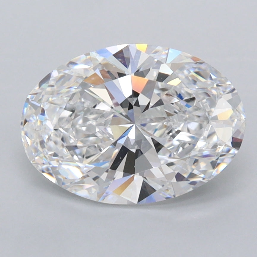 2.06 Carat Oval Shaped, Ideal Cut, D Color, FL Clarity, IGI Certified Lab Grown Diamond