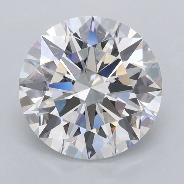 1.94 Carat Round Shaped, Ideal Cut, D Color, FL Clarity, IGI Certified Lab Grown Diamond