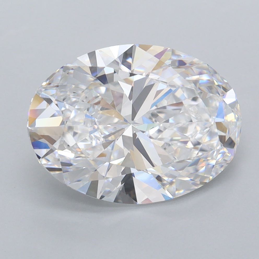 3.13 Carat Oval Shaped, Ideal Cut, D Color, FL Clarity, IGI Certified Lab Grown Diamond