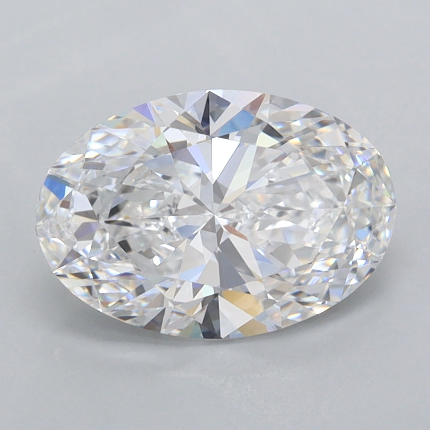 1.87 Carat Oval Shaped, Ideal Cut, D Color, FL Clarity, IGI Certified Lab Grown Diamond