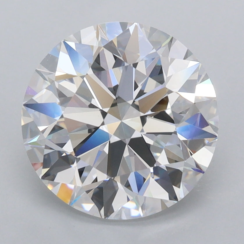 3.01 Carat Round Shaped, Ideal Cut, D Color, FL Clarity, IGI Certified Lab Grown Diamond