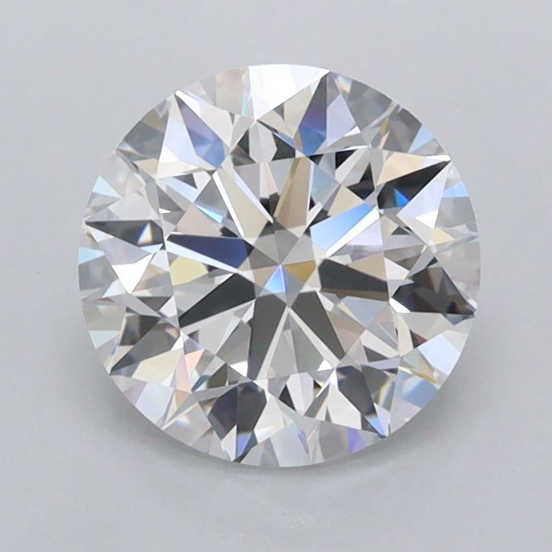 1.77 Carat Round Shaped, Ideal Cut, D Color, FL Clarity, IGI Certified Lab Grown Diamond