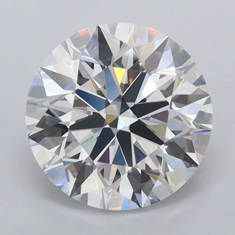 2.42 Carat Round Shaped, Ideal Cut, D Color, FL Clarity, IGI Certified Lab Grown Diamond