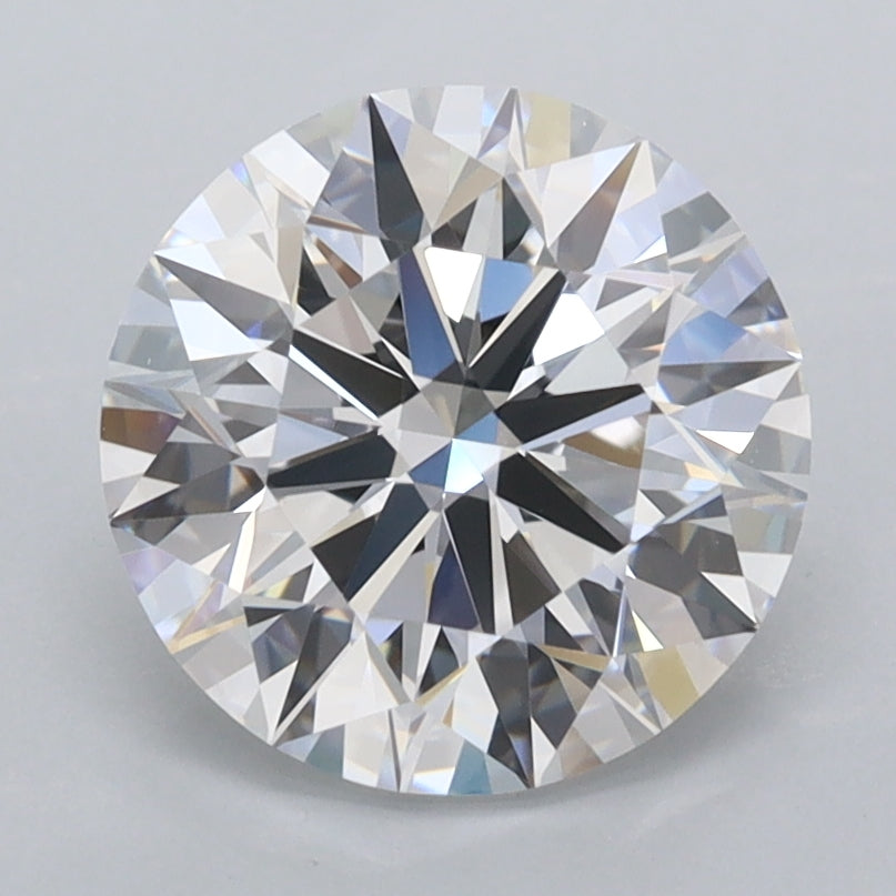 2.50 Carat Round Shaped, Ideal Cut, D Color, FL Clarity, IGI Certified Lab Grown Diamond