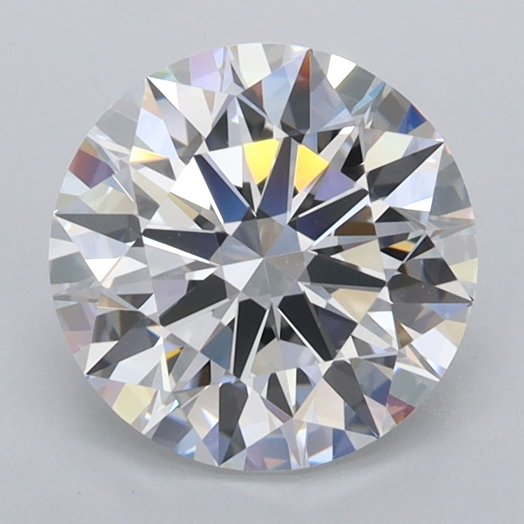 2.27 Carat Round Shaped, Ideal Cut, D Color, FL Clarity, IGI Certified Lab Grown Diamond