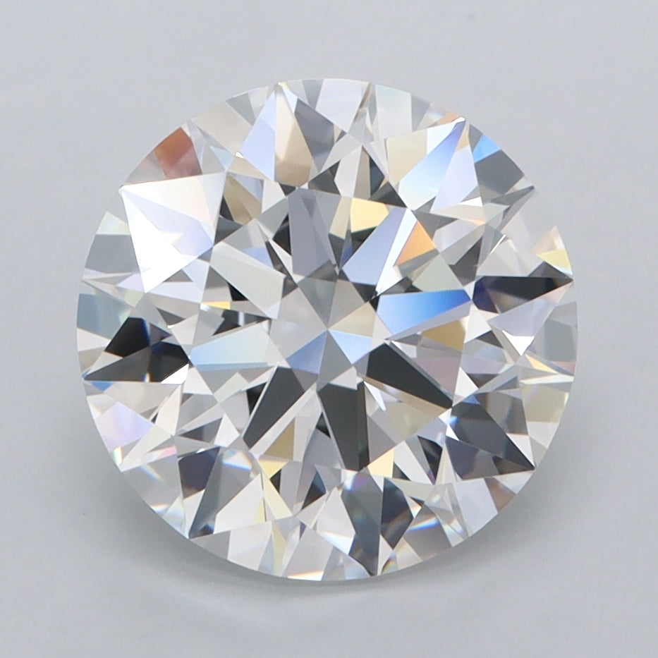 3.39 Carat Round Shaped, Ideal Cut, D Color, FL Clarity, IGI Certified Lab Grown Diamond