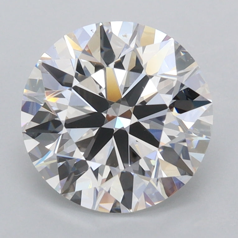 2.20 Carat Round Shaped, Ideal Cut, D Color, FL Clarity, IGI Certified Lab Grown Diamond