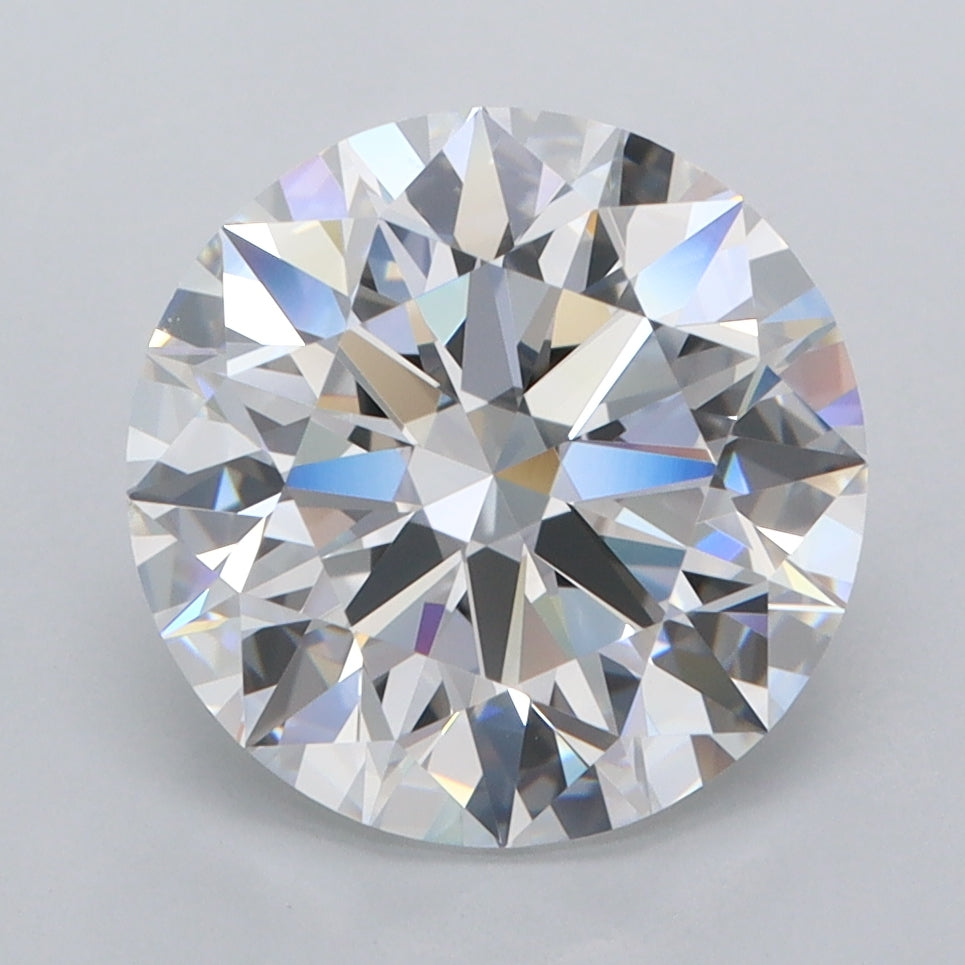 3.82 Carat Round Shaped, Ideal Cut, D Color, FL Clarity, IGI Certified Lab Grown Diamond