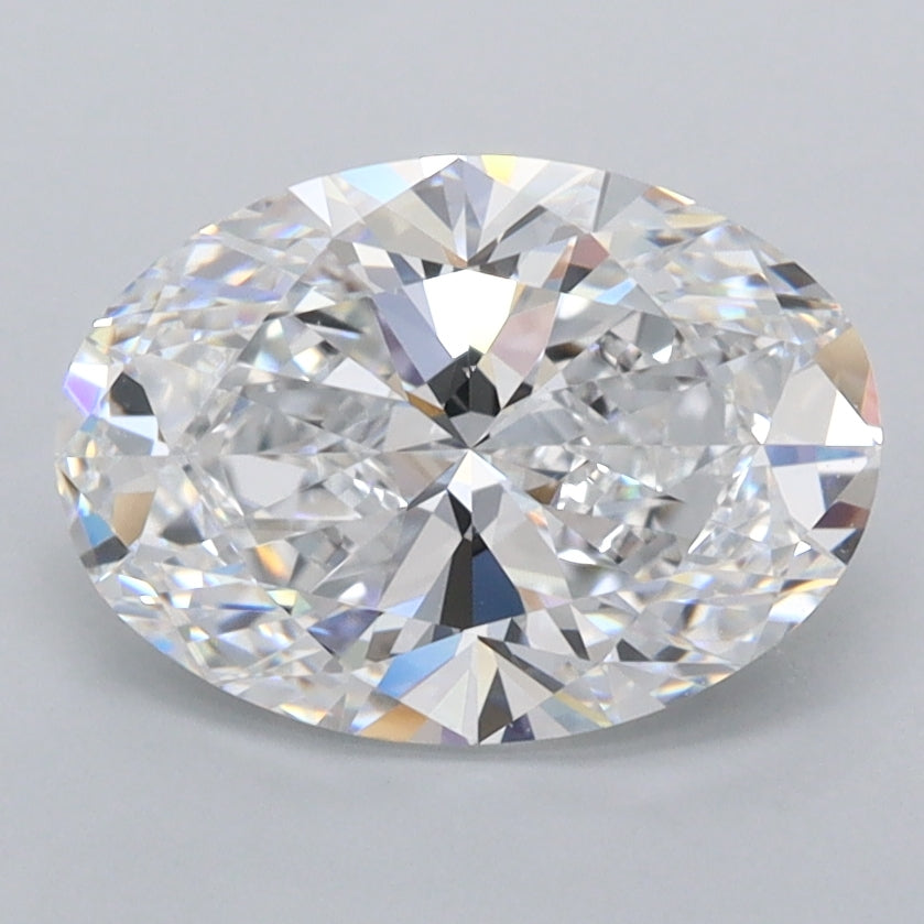 2.13 Carat Oval Shaped, Ideal Cut, D Color, FL Clarity, IGI Certified Lab Grown Diamond