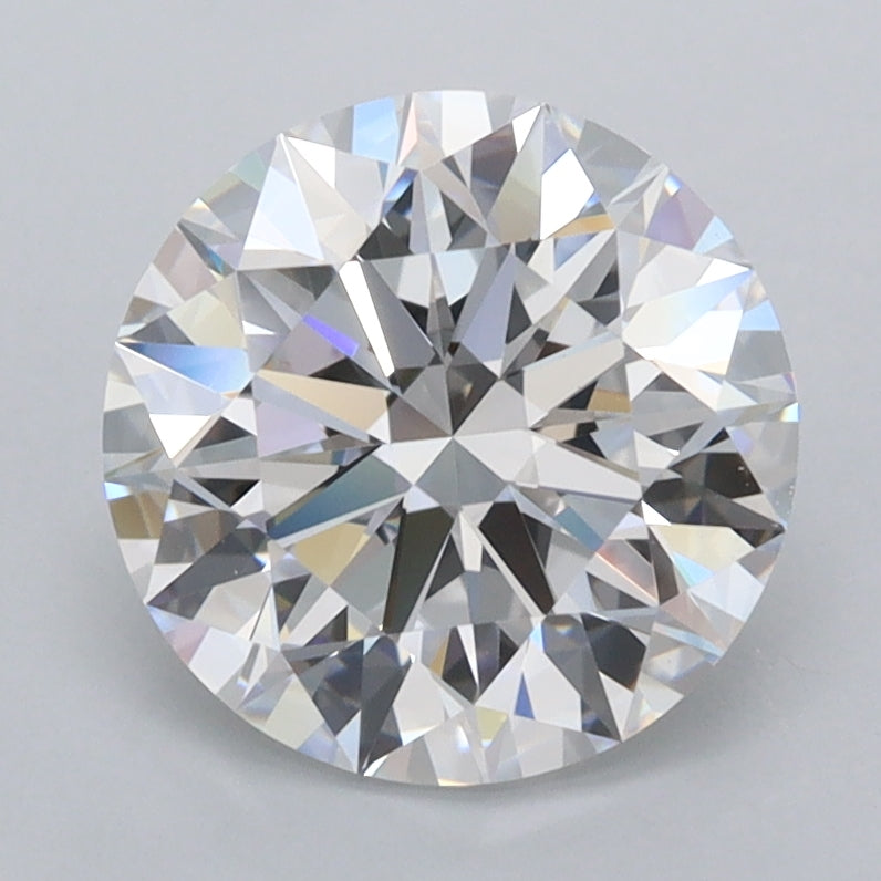 2.35 Carat Round Shaped, Ideal Cut, D Color, FL Clarity, IGI Certified Lab Grown Diamond