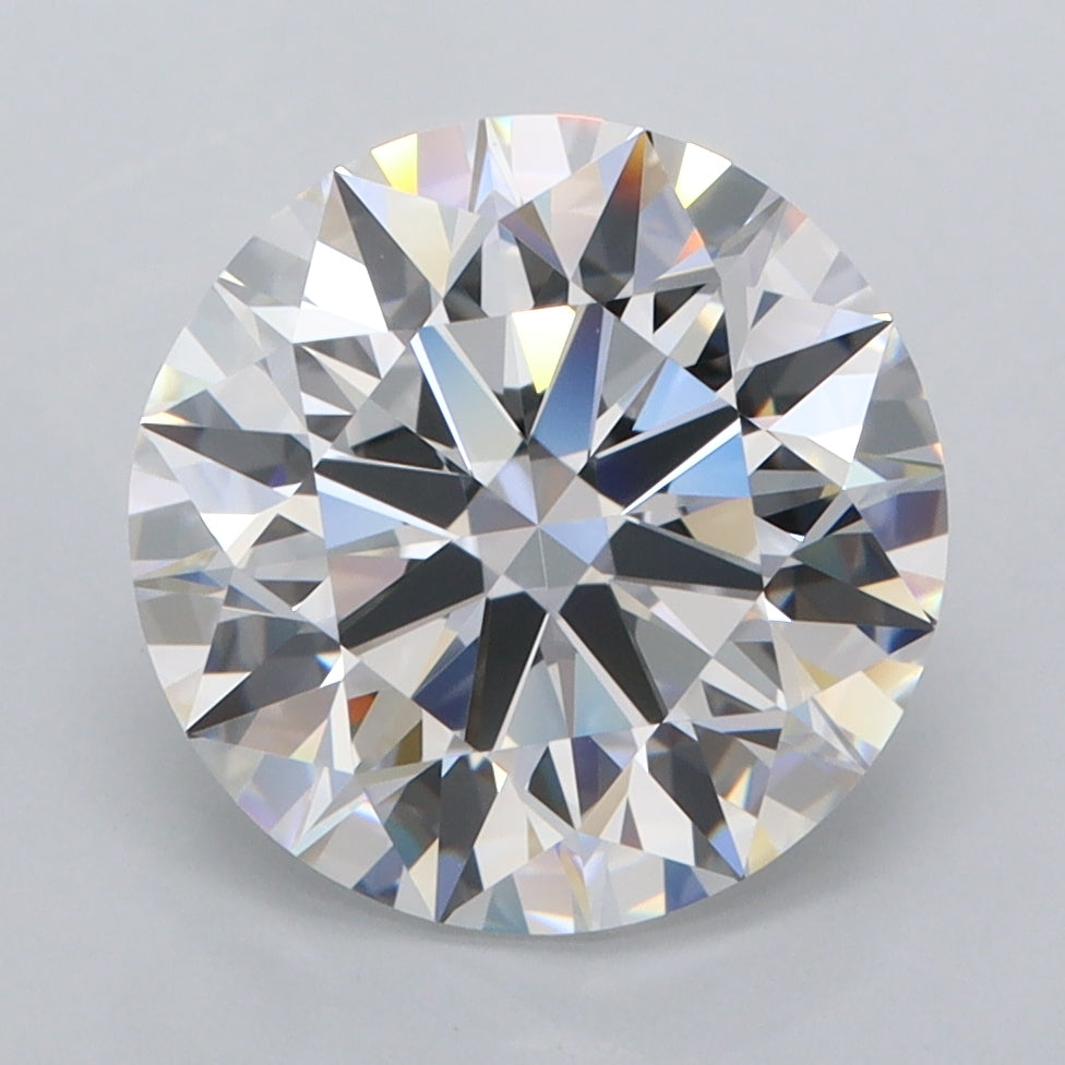 3.94 Carat Round Shaped, Ideal Cut, D Color, FL Clarity, IGI Certified Lab Grown Diamond