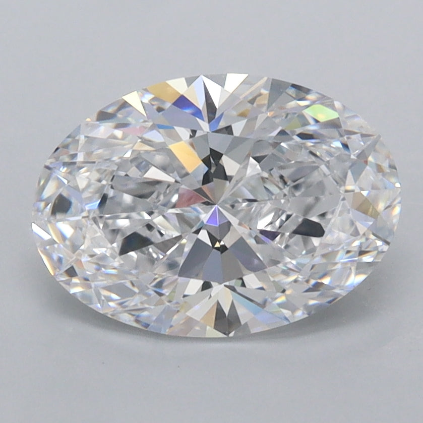1.93 Carat Oval Shaped, Ideal Cut, D Color, FL Clarity, IGI Certified Lab Grown Diamond
