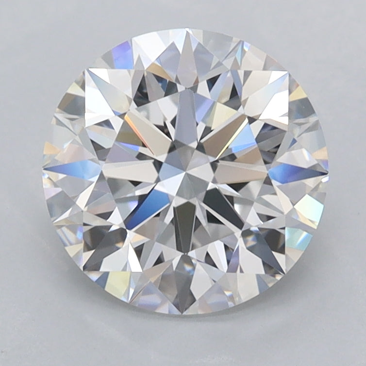 1.97 Carat Round Shaped, Ideal Cut, D Color, FL Clarity, IGI Certified Lab Grown Diamond