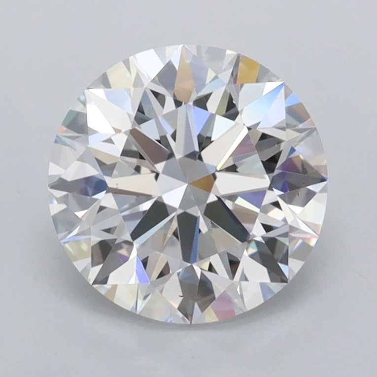 1.75 Carat Round Shaped, Ideal Cut, D Color, FL Clarity, IGI Certified Lab Grown Diamond