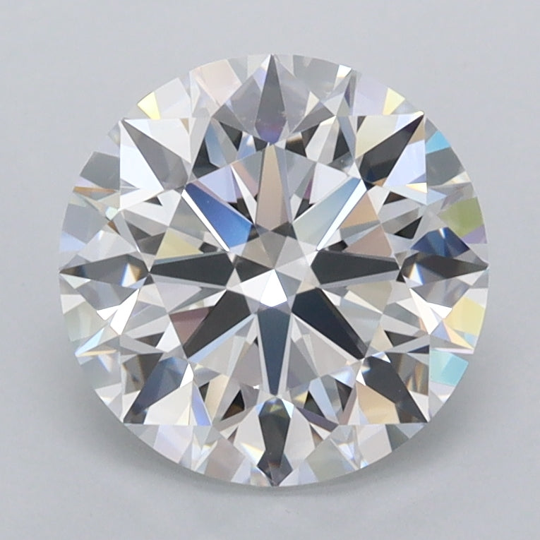 2.17 Carat Round Shaped, Ideal Cut, D Color, FL Clarity, IGI Certified Lab Grown Diamond