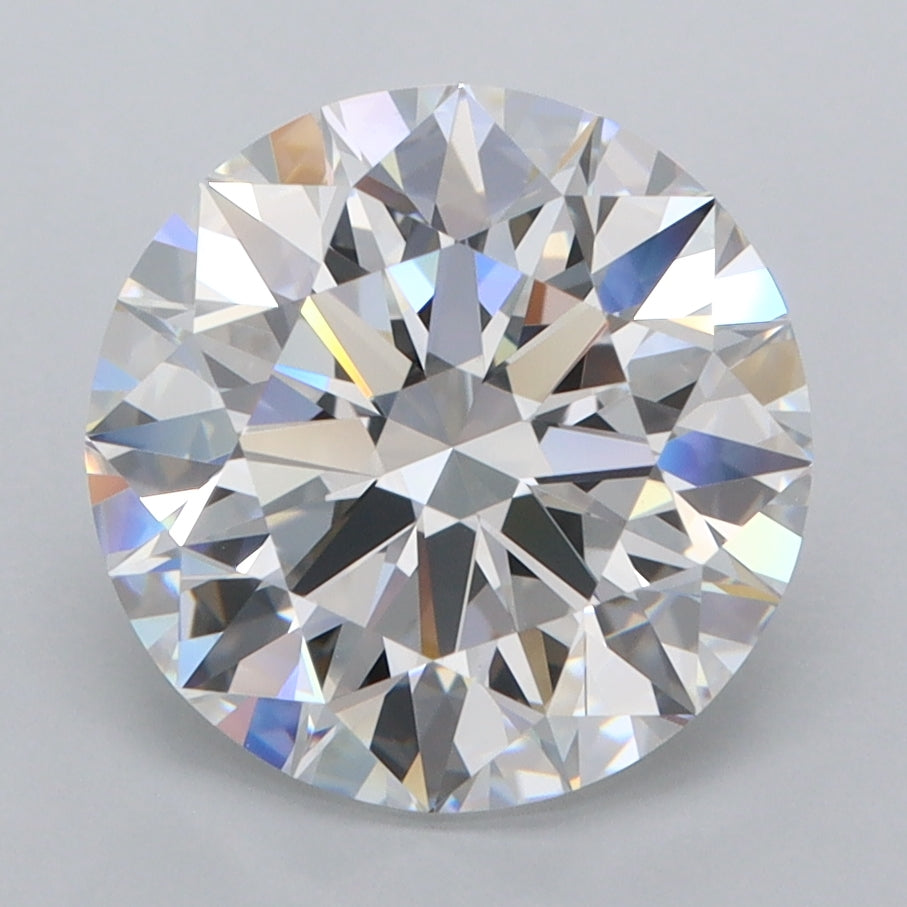 3.65 Carat Round Shaped, Ideal Cut, E Color, FL Clarity, IGI Certified Lab Grown Diamond