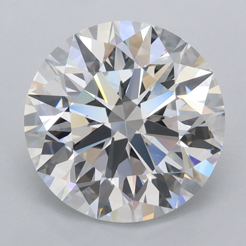 2.74 Carat Round Shaped, Ideal Cut, D Color, FL Clarity, IGI Certified Lab Grown Diamond