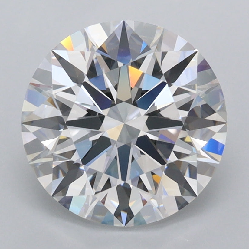 2.93 Carat Round Shaped, Ideal Cut, D Color, FL Clarity, IGI Certified Lab Grown Diamond