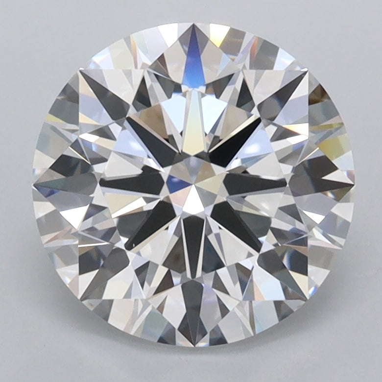 2.67 Carat Round Shaped, Ideal Cut, D Color, FL Clarity, IGI Certified Lab Grown Diamond