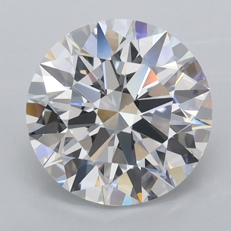 1.98 Carat Round Shaped, Ideal Cut, D Color, FL Clarity, IGI Certified Lab Grown Diamond