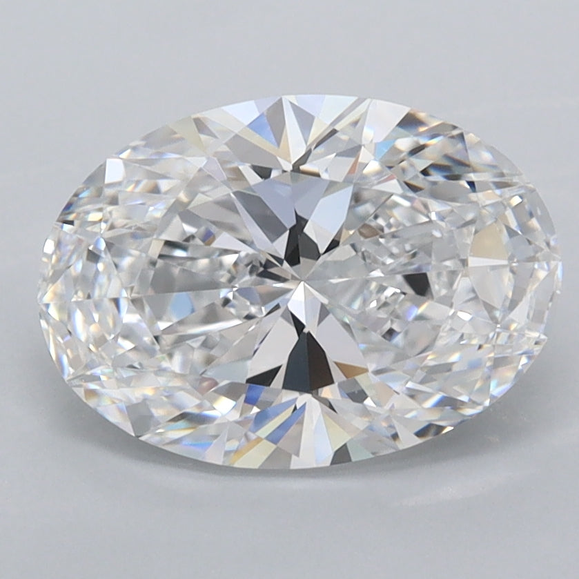 2.19 Carat Oval Shaped, Ideal Cut, D Color, FL Clarity, IGI Certified Lab Grown Diamond