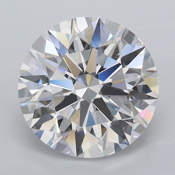 1.99 Carat Round Shaped, Ideal Cut, D Color, FL Clarity, IGI Certified Lab Grown Diamond