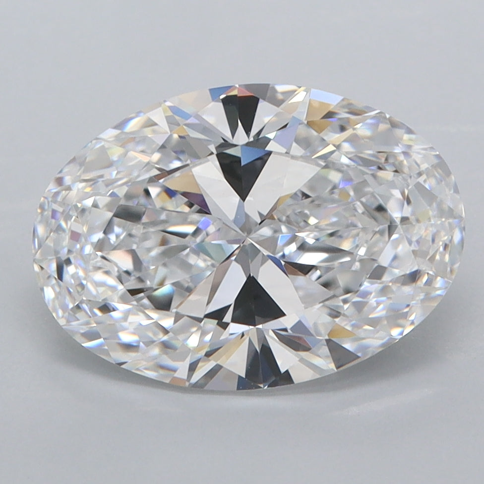 3.02 Carat Oval Shaped, Ideal Cut, D Color, FL Clarity, IGI Certified Lab Grown Diamond
