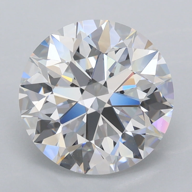 2.55 Carat Round Shaped, Excellent Cut, D Color, FL Clarity, IGI Certified Lab Grown Diamond