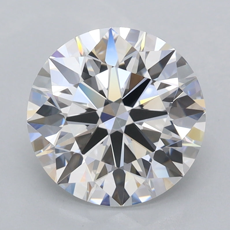 2.19 Carat Round Shaped, Ideal Cut, D Color, FL Clarity, IGI Certified Lab Grown Diamond