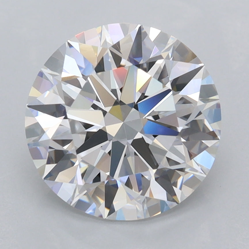 3.01 Carat Round Shaped, Ideal Cut, D Color, FL Clarity, IGI Certified Lab Grown Diamond
