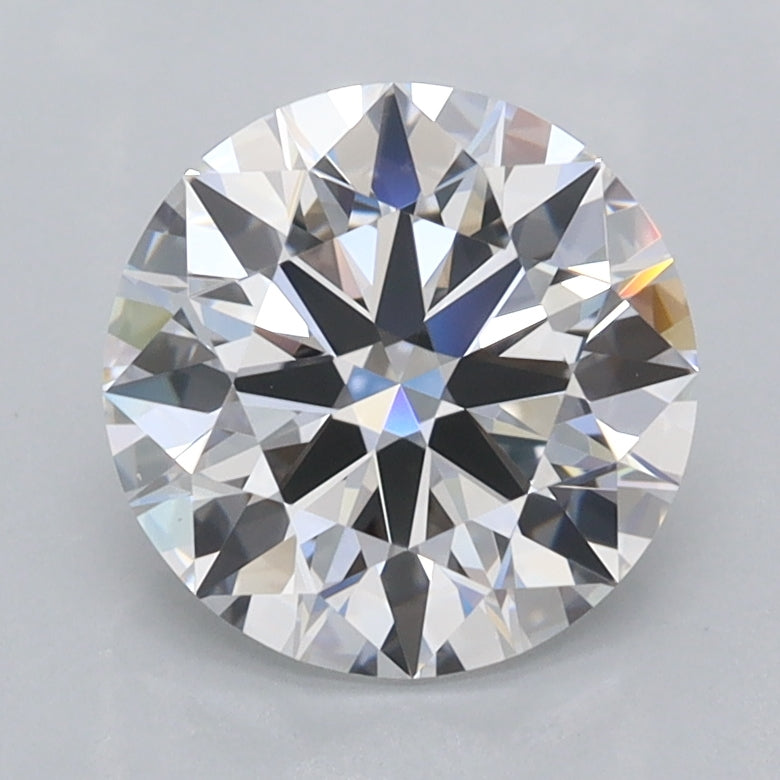 1.94 Carat Round Shaped, Ideal Cut, D Color, FL Clarity, IGI Certified Lab Grown Diamond