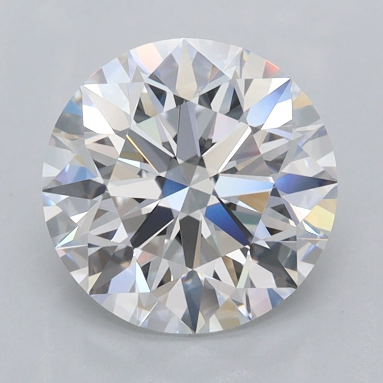 2.08 Carat Round Shaped, Ideal Cut, D Color, FL Clarity, IGI Certified Lab Grown Diamond