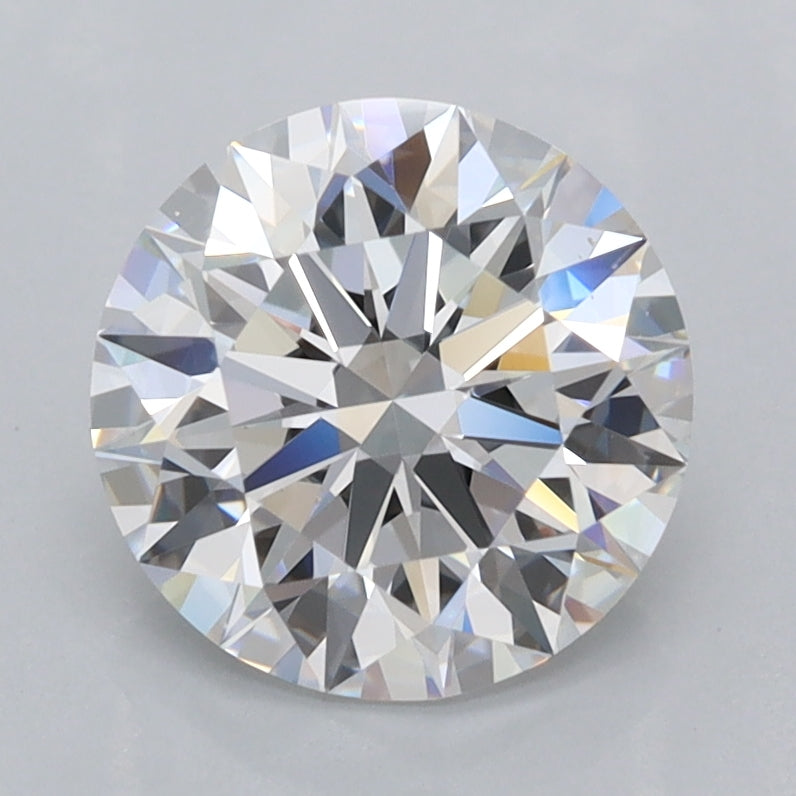 2.10 Carat Round Shaped, Ideal Cut, D Color, FL Clarity, IGI Certified Lab Grown Diamond