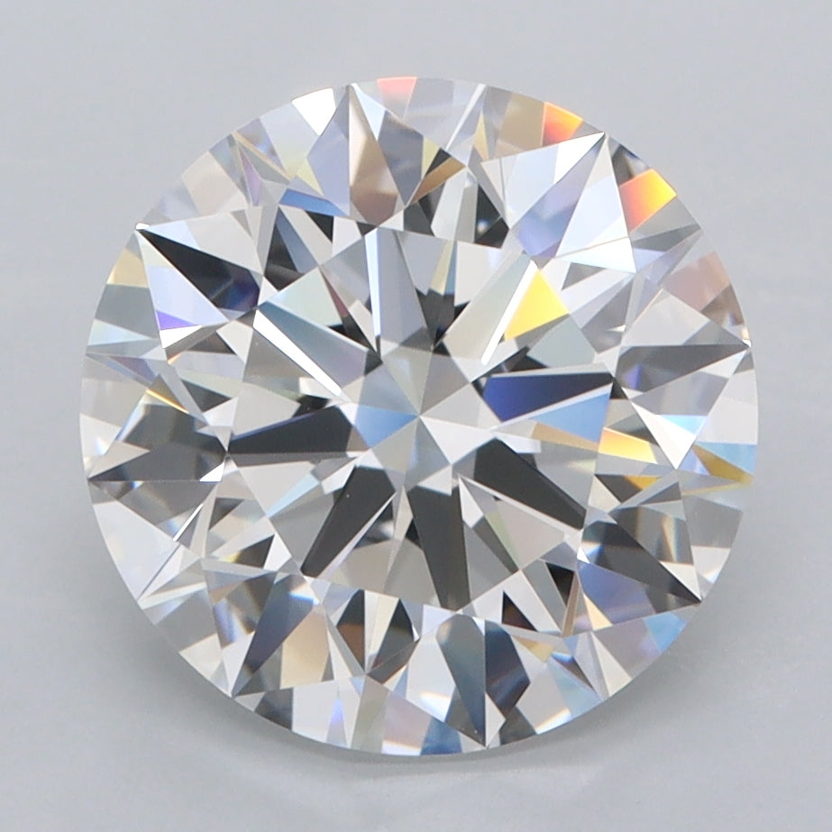 3.98 Carat Round Shaped, Ideal Cut, D Color, FL Clarity, IGI Certified Lab Grown Diamond