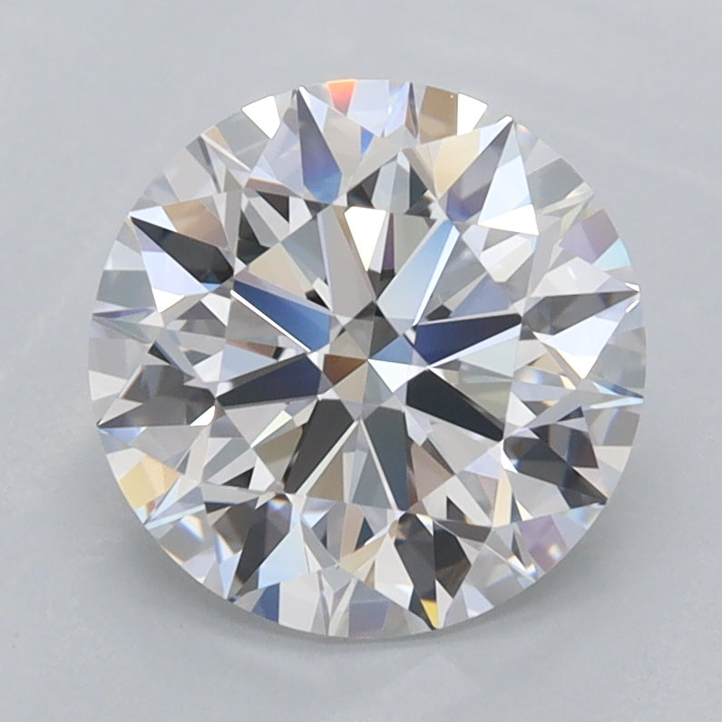 2.24 Carat Round Shaped, Ideal Cut, D Color, FL Clarity, IGI Certified Lab Grown Diamond