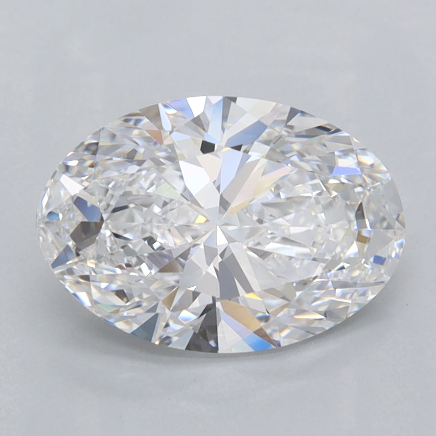 2.08 Carat Oval Shaped, Ideal Cut, D Color, FL Clarity, IGI Certified Lab Grown Diamond